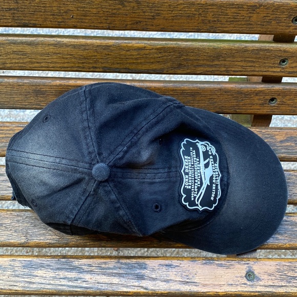 John Deere Black Vintage faded Hat adjustable back strap cap - Picture 9 of 14